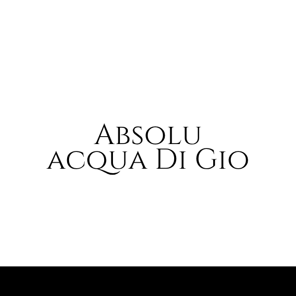 Absolu Acqua Di Gio inspired by Giorgio Armani(Men)