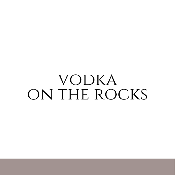 Vodka on the rocks inspired by Kilian (Unisex)